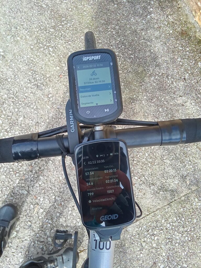 Probando y comparando ciclocomputador IGPSPORT BSC300 y GEOID CC700